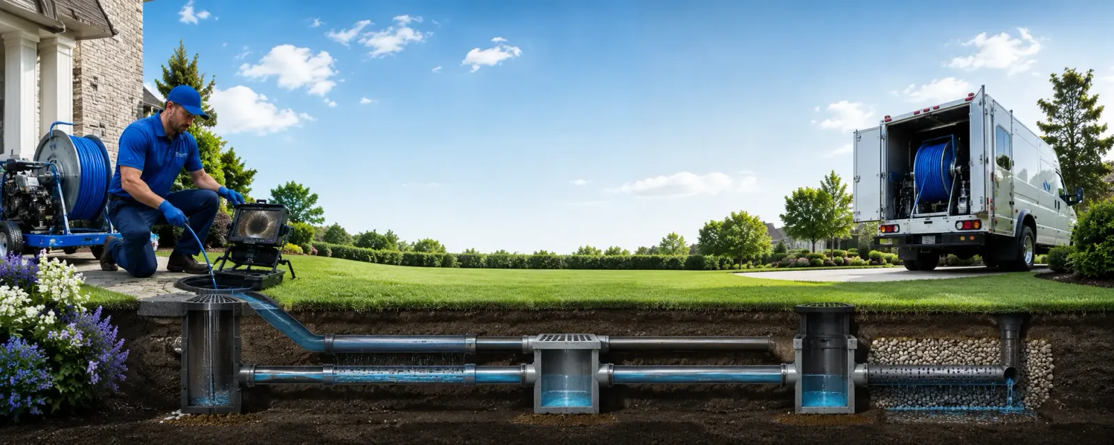 Outdoor drain cleaning information for Corwith, IA